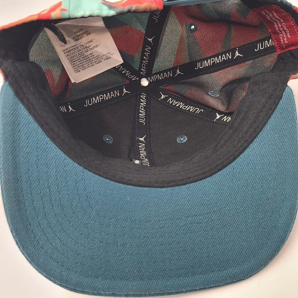 Youth Jordan Hat‎ Snapback Blue Red Geometric Air Jumpman Logo Basketball Boys